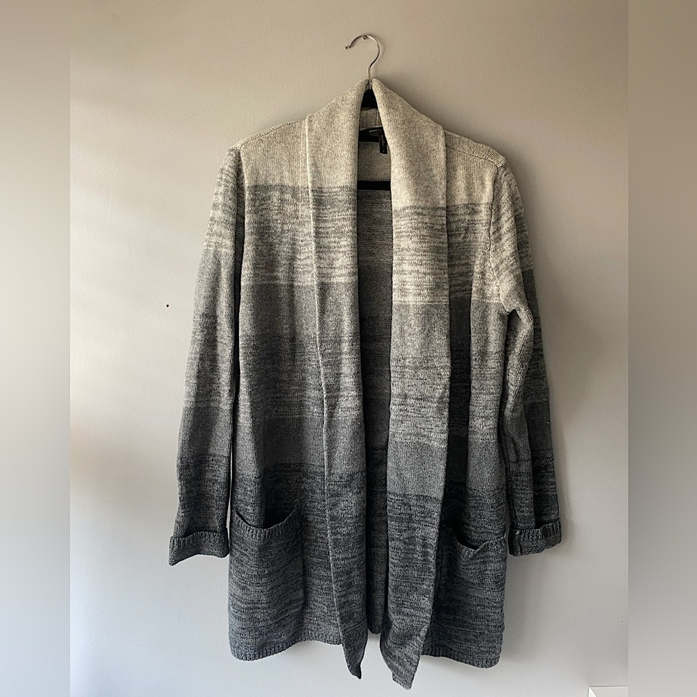 BCBGMaxazria | Women’s Gray Ombre Open Front Cardigan